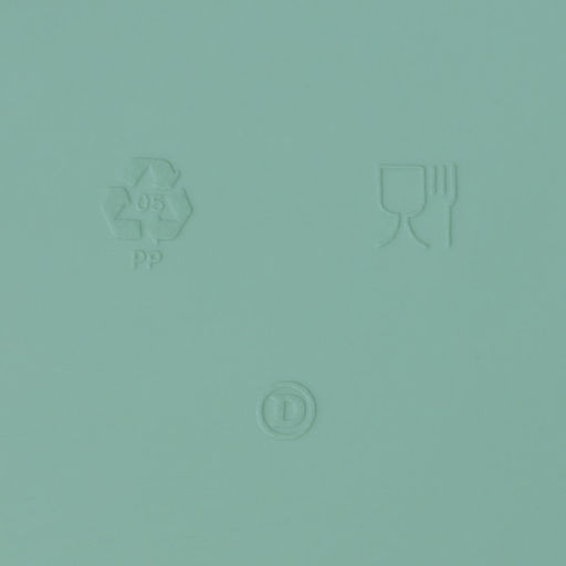 Поднос пластиковый IDEA, 25×29×3.2 см, пластик, бирюзовый