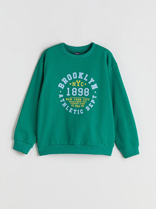 Bisiklet Yaka Erkek ?ocuk Sweatshirt