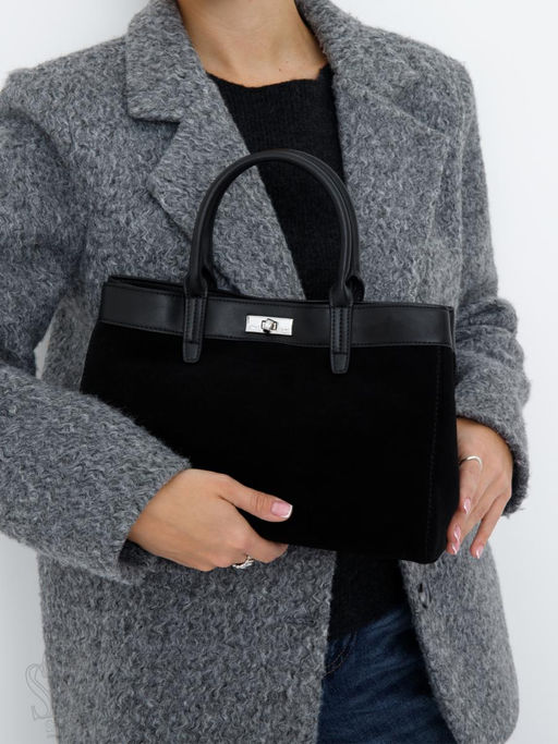 Сумка женская кожаная 999010NN black Natale Navetta  в Новосибирске