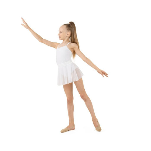 Юбка гимнастическая Grace Dance, на поясе, р. 38, цвет белый  фото 6