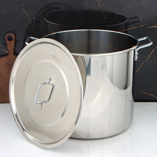 Котёл Катунь «Общепит», 40 л, d=40 см, h=35 см, с крышкой, нержавеющая сталь, хромированная