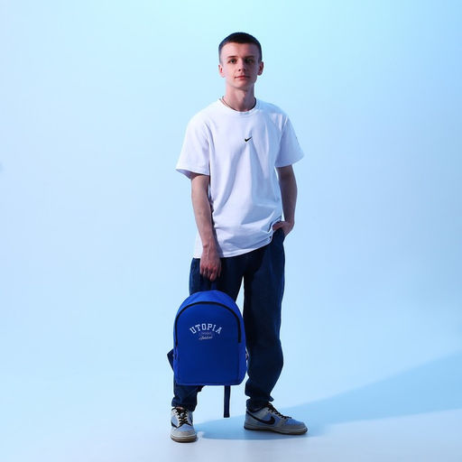 Рюкзак текстильный Utopia, 38х14х27 см, цвет синий - Nazamok фото 9