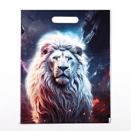 Цена за 20 шт. Пакет «Лев», полиэтиленовый с вырубной ручкой, 30×40 см, 50 мкм