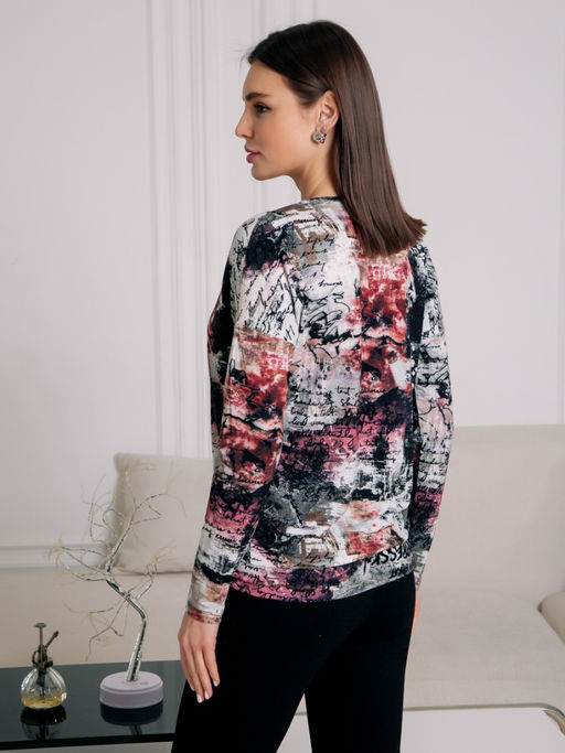 06-833 Джемпер - Вишня фото 5