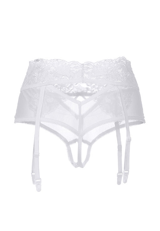 Эротические трусики-пояс Erolanta Iveta, белый (42-44)  фото 9