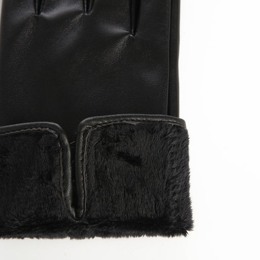 Перчатки женские, без утеплителя, безразмерные, чёрные