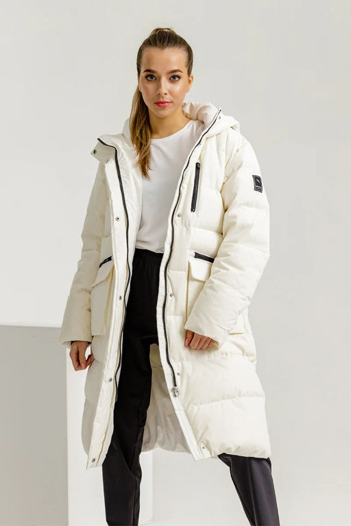 Пуховик удлиненный Белый - Anta sport фото 4