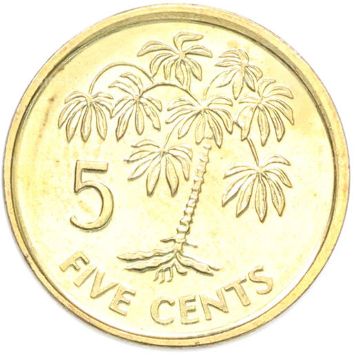 Монета 5 центов 2010 года Сейшелы