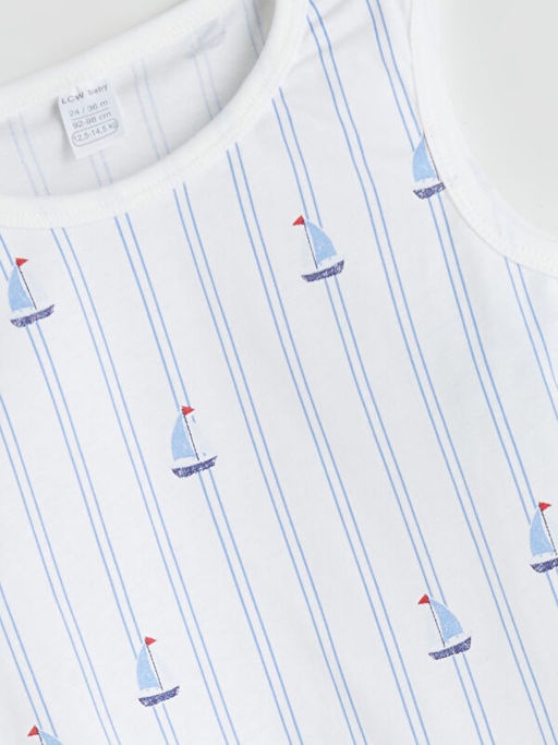 Bisiklet Yaka Erkek Bebek Atlet ve ?ort 2li