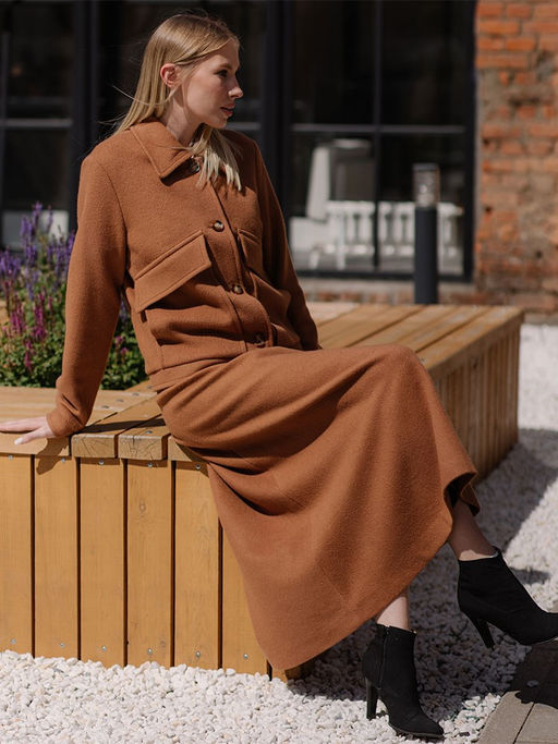 шерсть 60%, вискоза 40% юбка - Волтри фото 2