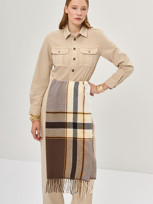 Палантин жен. шерсть+хл+акр 66х180 LMT72-656-16