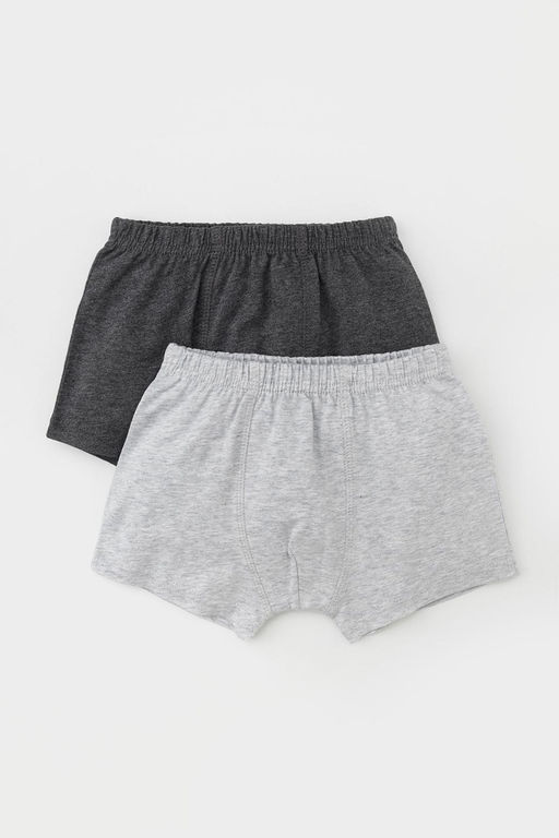 Crockid _ К 1930-2уп/серо-голуб.меланж,тем.серый меланж трусы для мал