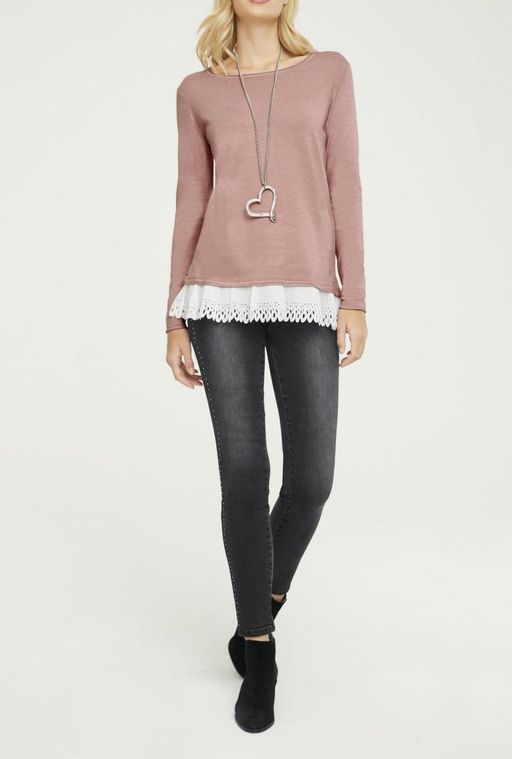 Пуловер 2 в 1, пудра - Heine фото 5