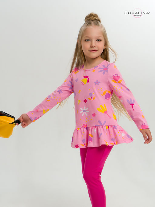 Костюм Алиса цветы барби-фуксия - Sovalina фото 21