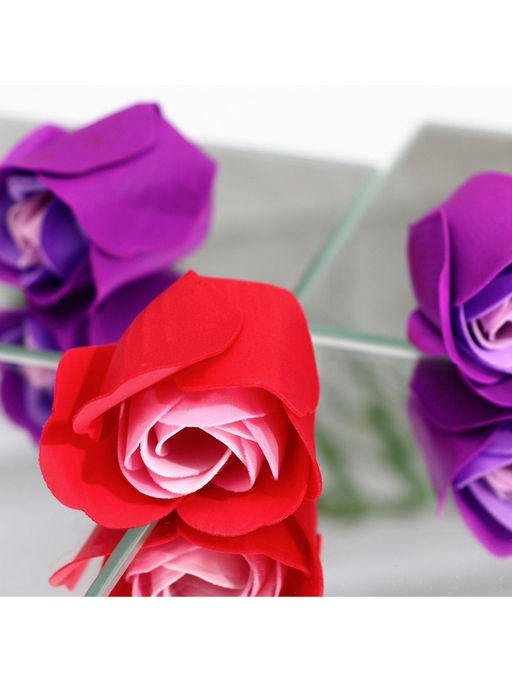 Мыльные розочки цветных оттенков и золотая роза, набор - SB BEAUTY фото 12