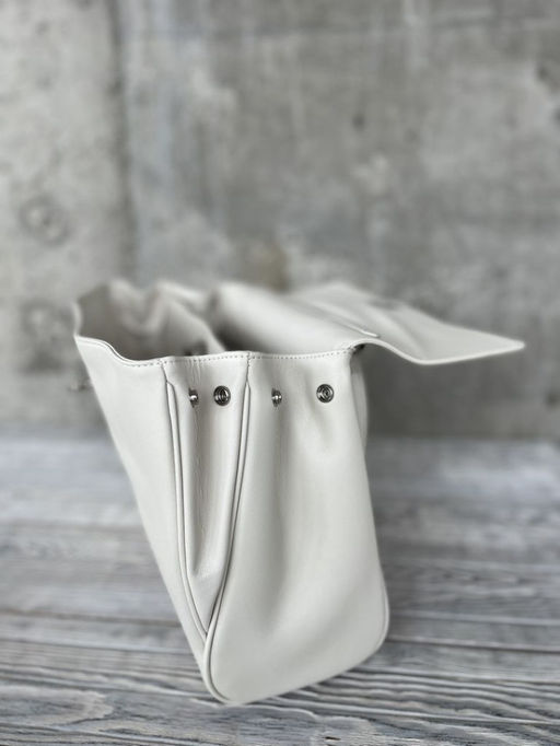 Женская кожаная сумка-портфель 8399-3 Кремовый - Sergio valentini фото 5