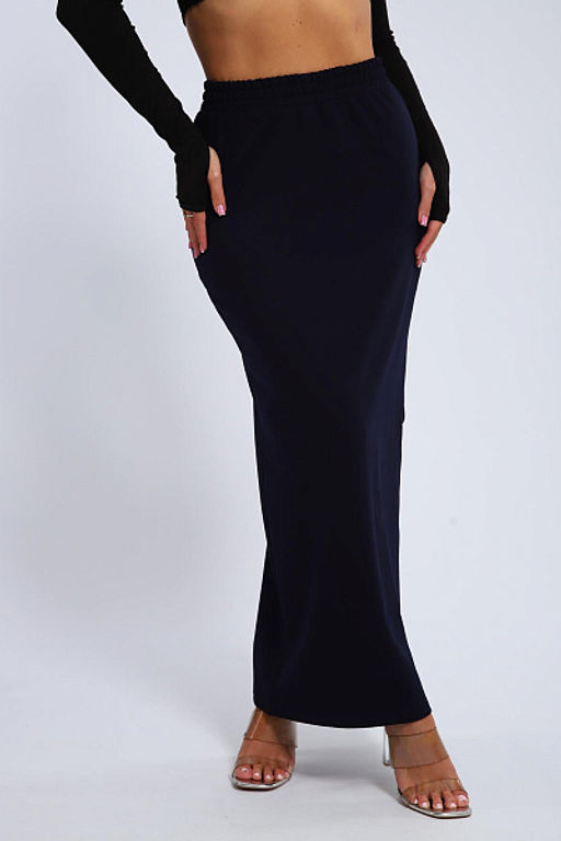 Юбка, футер (01056, черный макси) - Плиона фото 39