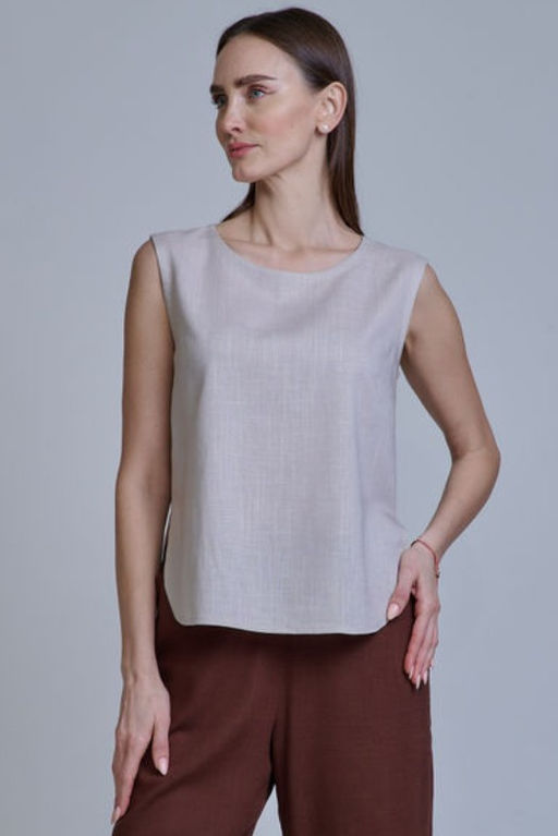 ЛЕН с ХЛОПКОМ топ