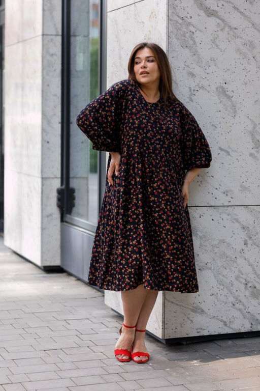 Платье Luxury Moda 1439 темно-синий