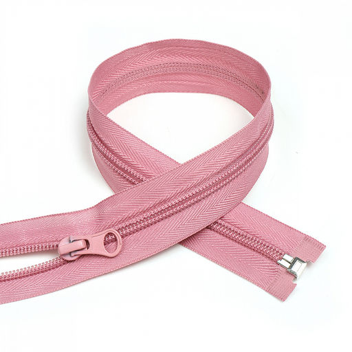 Молния Mzip пласт. спираль №5-N 60см цв.S070 пудро-розовый уп.10шт