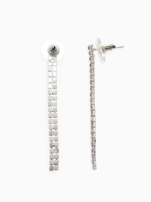 Набор 2 предмета: колье-чокер, серьги Блеск, белый в серебре