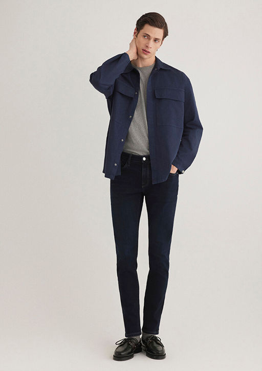 James Premium Blue Koyu Murekkep Mavisi Jean Pantolon фото 3