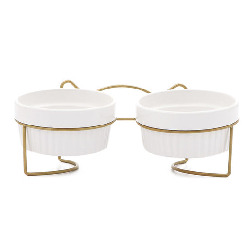 Миски керамические на подставке 2 х 250 мл - Пижон фото 3