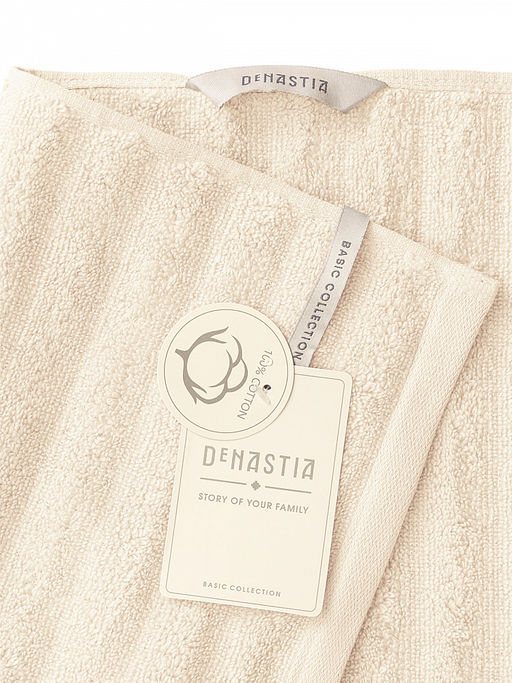 Полотенце для лица 50x90 молочный махровая ткань - Denastia фото 5