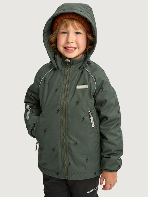 Костюм 7м0926 хаки/черный