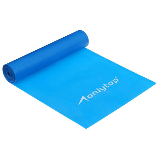Эспандер ленточный для фитнеса ONLYTOP, 150×15×0.05 см, 20 кг, цвета МИКС