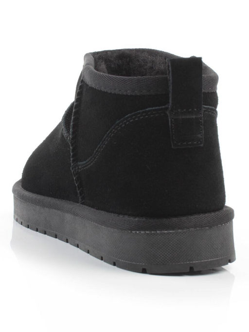 04-PF8300-1 BLACK Угги женские (натуральная замша, 100% шерсть)