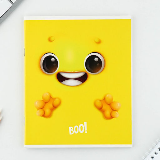 Тетрадь А5, 48 л на скрепке МИКС Boo!, обложка мелованный картон 230 гр., внутренний блок №1, в клетку 80 гр., белизна 96% - Artfox study фото 23