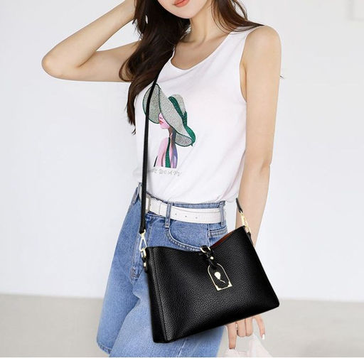 KAIDIFEINIROO Сумка женская с двумя ремнями 5197 фото 16