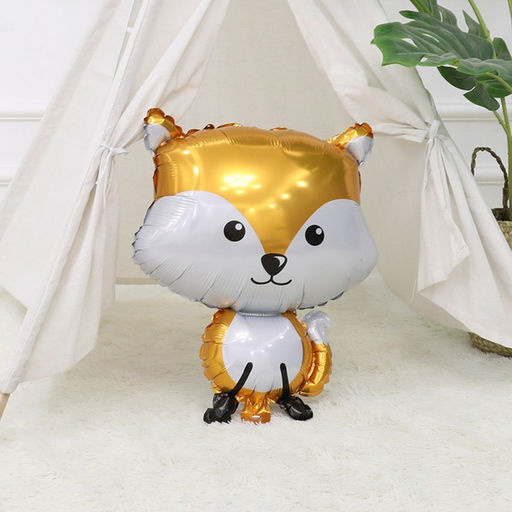 Цена за 3 шт. Воздушный шар фольгированный 18" «Лиса», фигура