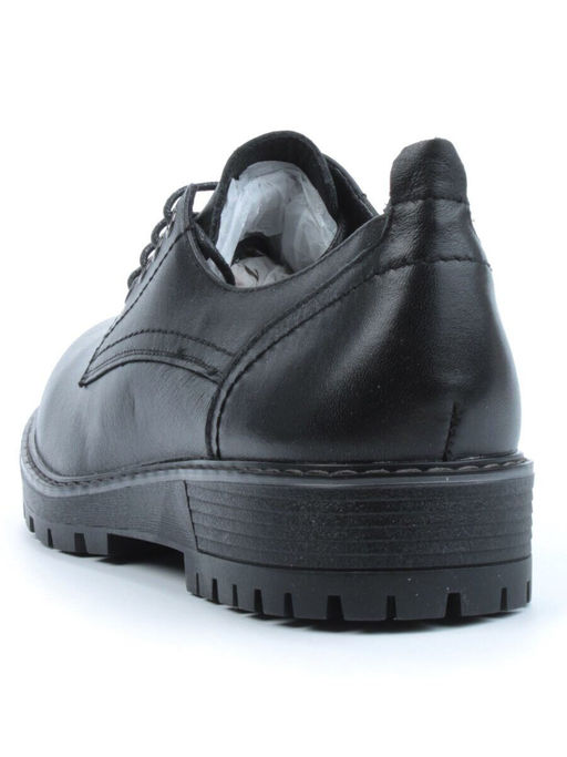 03-DYL75-1 BLACK Полуботинки женские (натуральная кожа)