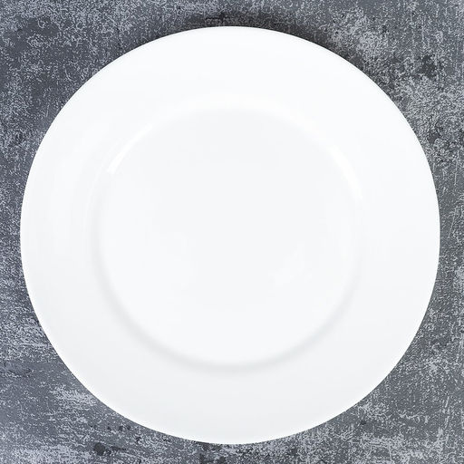 Тарелка 190 мм Дэй белая гладкая форма, арт. LPP-75, LYGP75 (WHITE), 735089, 705811, 716619, 724067