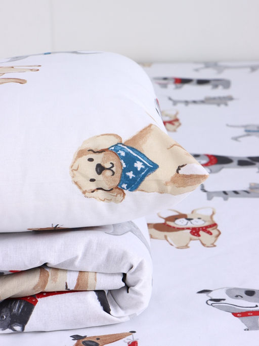 Постельное бельё детское «Этель» Dog party, 100% хлопок, бязь 125 г/м²