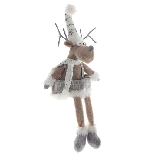 Игрушка набивная "Олень", L33 W17 H71/20 см, 2в.