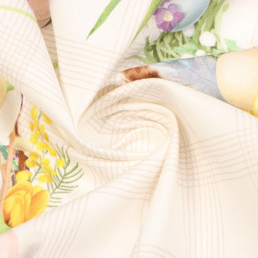 Скатерть Этель Уютная пасха, d=148 см, саржа, хлопок, 190г/м2  фото 15