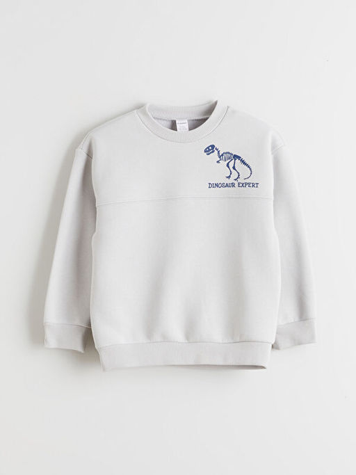 Bask?l? Erkek ?ocuk Sweatshirt ve E?ofman Alt?