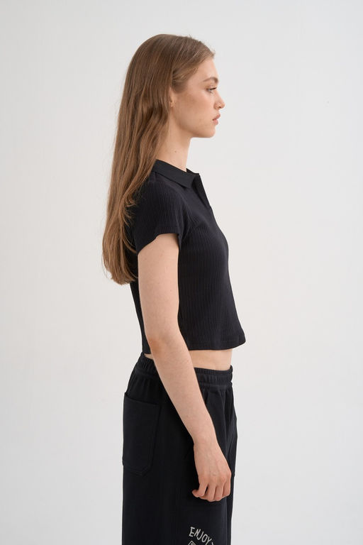 Поло Черный ANTA SKATE SS Polo  фото 12
