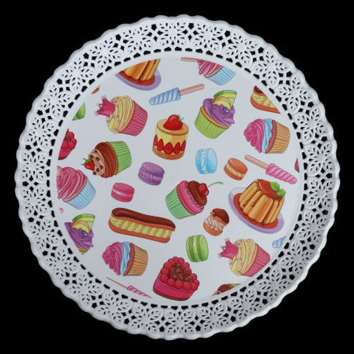 Поднос круглый 30x2,5 см / JCA168 /уп 120/ - Галеонтрейд фото 6