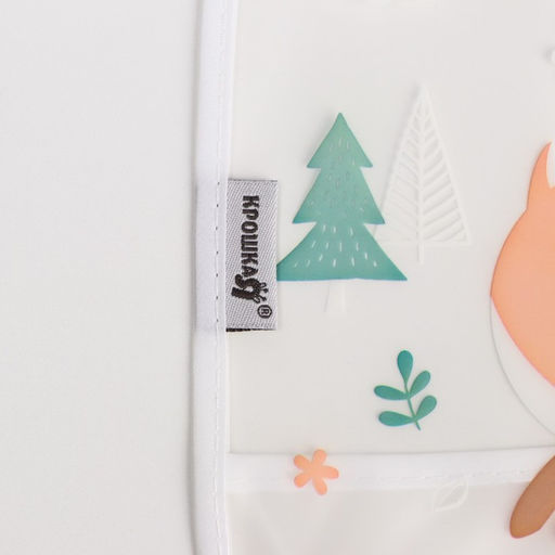 Нагрудник для кормления Baby of nature непромокаемый на липучке, с карманом - Крошка я фото 4