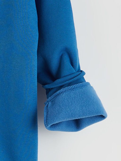 Real Madrid Bask?l? Erkek ?ocuk Kal?n Sweatshirt