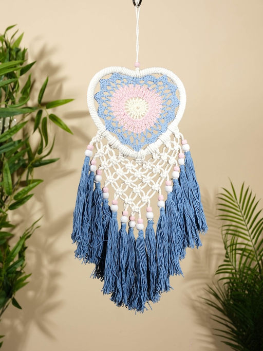 Ловец снов «Голубое сердце», 17×50 см