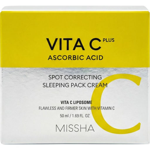 MISSHA Ночная крем-маска для лица с витамином С 50 мл MISSHA Vita C Plus Spot Correcting & Firming Ampoule  фото 3