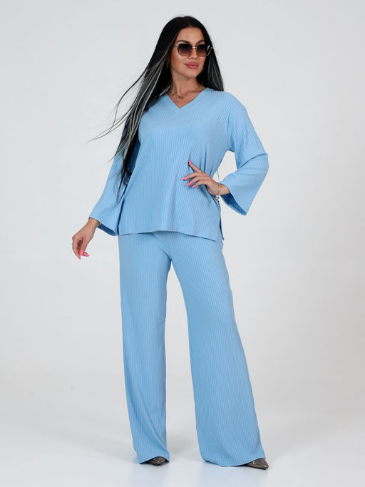 ЖК-03 ЖЕНСКИЙ КОСТЮМ ДВОЙКА (Голубой) - А-дина фото 2