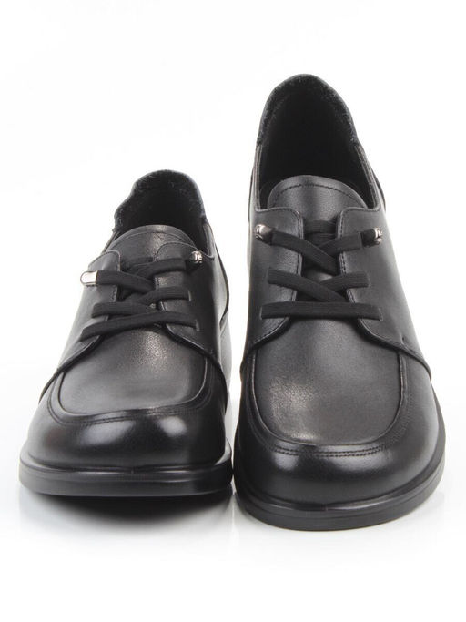 03-YDN15-22 BLACK Полуботинки женские (натуральная кожа)