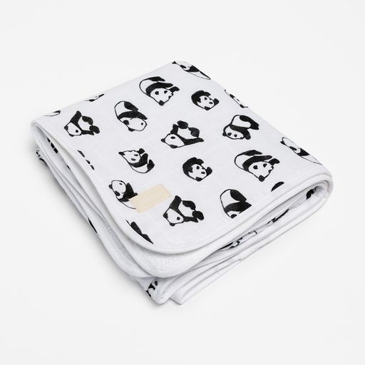 Полотенце детское Панды 50*90 см, 100% хл, муслин 105 гр/м2, махра 300гр/м2 - Крошка я фото 8