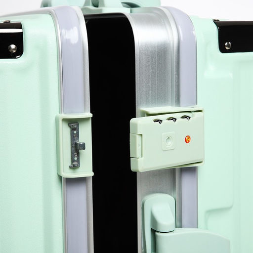 Чемодан малый 20, отдел на молнии, 2 кодовых замка, 4 колеса, крючок, цвет мятный - Simaland фото 7